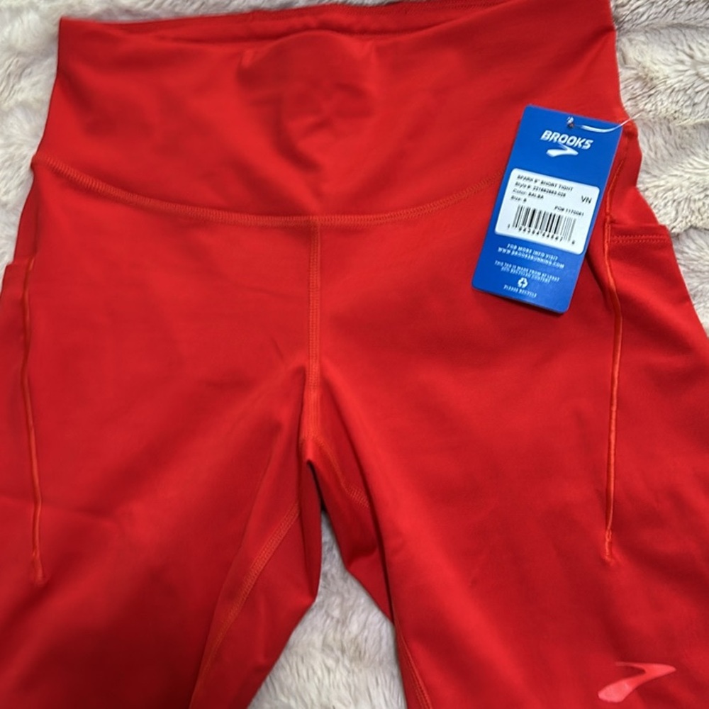 Brooks Women's Red spark running shorts